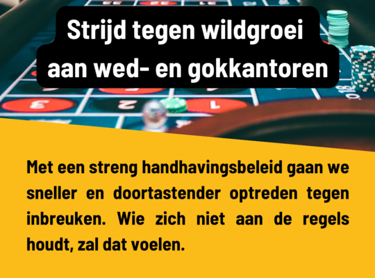 Dilbeek voert strijd op tegen gok- en wedkantoren Dilbeek voert strijd op tegen gok- en wedkantoren