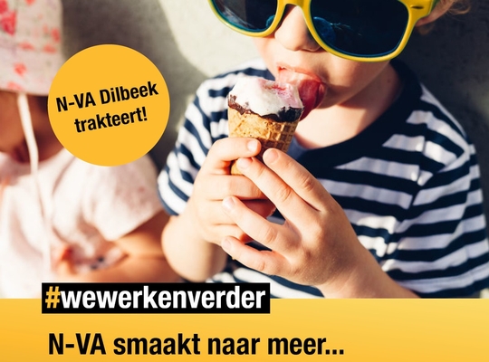 N-VA trakteert op een ijsje in Dilbeek!